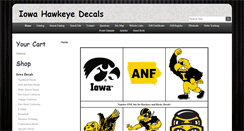 Desktop Screenshot of iowahawkeyedecals.com